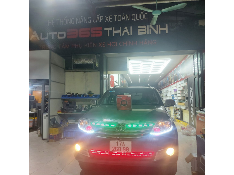 Độ đèn nâng cấp ánh sáng Fortuner